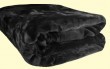 Solaron King Solid Black Mink Blanket
