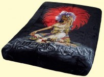 Signature Queen Aztec Dreams Mink Blanket
