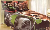 Queen Set Grizzly Bear 7PCS Comforter Set