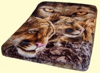 Luxury Queen Cougar Mink Blanket