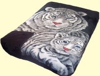 King Two-Ply Black Cubs Mink Blanket