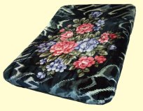 Solaron King Exotic Floral Mink Blanket