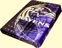 Twin NFL Ravens Mink Blanket