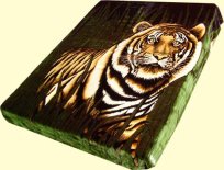Wonu Safari Queen Jungle Tiger Mink Blanket