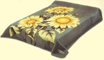 King Solaron Sunflowers Mink Blanket