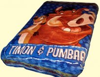 Twin Timon and Pumbaa Mink Blanket