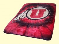 Twin NCAA Utah Utes Mink Blanket