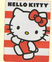 Twin Hello Kitty Royal Plush Raschel Blanket