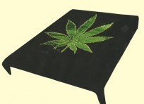 Queen Cannabis Plant Leaf Mink Blanket
