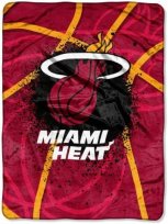 Twin NBA Miami Heat Royal Plush Blanket