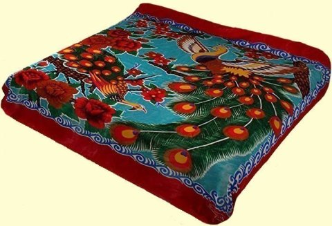 King Solaron Peacocks Mink Blanket