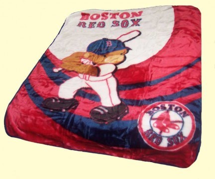 Baby MLB Boston Mink Blanket