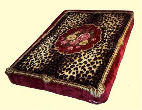 Solaron Queen Leopard, Floral Mink Blanket