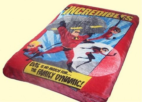 Twin Super Incredibles Mink Blanket
