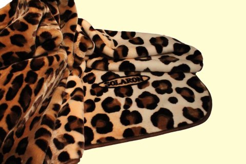 King Solaron Leopard Mink Blanket