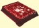 Wonu Safari King Two-Ply Crinum Red Mink Blanket