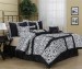 Luxury Amazon King Zebra 7PC Comforter Set